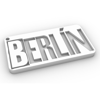 paper house berlin keychain 3d print model - Mito3D