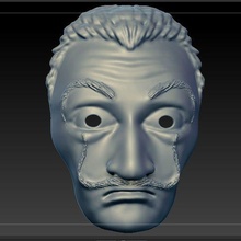 Papier Haus Maske stl männlich 3d print model - Mito3D
