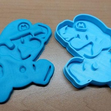 paper mario cookie cutter mold pastry shop 3d print model - Mito3D
