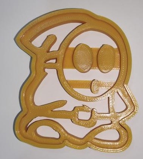 papel mario biscoito cortador tímido cara yoshi pêssego mofo bolo bowser Blooper vaia luigi Nintendo super manos 3d print model - Mito3D