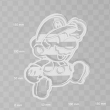 paper mario cookie cutter home cookiecutter mold biscuit papermary nintendo supermarket 3d print model - Mito3D