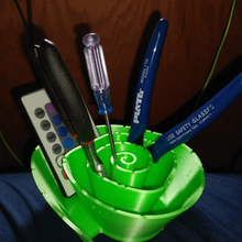 paper pen pencil holder home desk organizer organization 3d print model - Mito3D