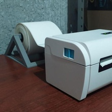 paper roll holder 100mm thermal guide label printer zj-9200 low poly 3d print model - Mito3D