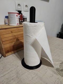 paper towel holder support roller towels cabinet shelf winder bricoloup 3d 3d print model - Mito3D