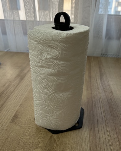 papier handtuch halter unterstützung zuhause haus trainieren lager gadget scrollen küche idee serviette 3d print model - Mito3D