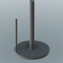 paper towel holder stl kitchen simple tool 3d print model - Mito3D