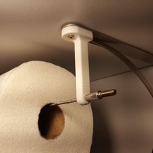 paper towel holder tool tapered 3 bracket 3d print model - Mito3D