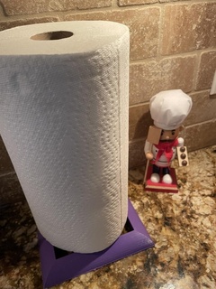 papel toalha prateleira cozinha jantar 3d print model - Mito3D
