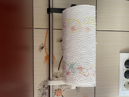 paper towel roll holder toilet flip bathroom workshop kitchen home change easy load drilling simple 3d print model - Mito3D