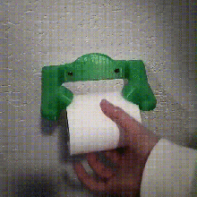 papel desbobinador 2 modelos gadget úteis scroller wc de serviço suporte higiênico do rolo derouleur casa banho tecido deslocamento 3d print model - Mito3D