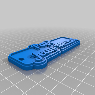 papi jean-michel keychain customized keychains 3d print model - Mito3D
