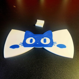 papillon kedi kravat papyon olacak gala 3d print model - Mito3D