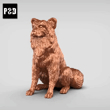 papillon v2 art dog animal toy pet figurines 3d print model - Mito3D