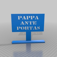 pappa ante portas art signes logos 3d print model - Mito3D