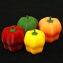 paprika bell pepper home farming food art design decoration deco plants fruit vegetable 3d print model - Mito3D