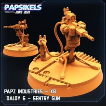 papz industries xb daloy 6 - 7 sentry guns aliens sci-fi 3d print model - Mito3D