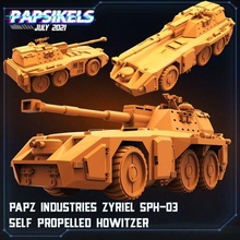 papz industries zyriel sph-03 propelled howitzer game alien human 3d print model - Mito3D