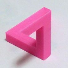paradox illusions design - penrose triangle art escher illusion 3d print model - Mito3D