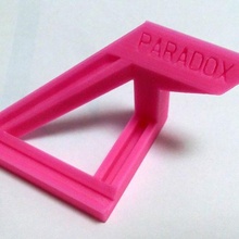 paradox illusions design - phone stand gadget 3d printing iphone penrose mobile 3d print model - Mito3D