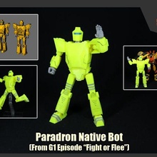 paradron native bot transformers g1 episode fight flee 3d print model - Mito3D