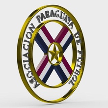 paraguaya logo vari comando tazza emblema euro evro fc calcio gioco carattere league il giocare professionale di socker sport mondo alta logotipo modelli simbolo hobby segno giocattolo 3d print model - Mito3D