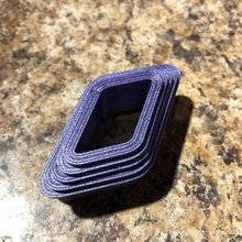 parallélogramme cookie argile coupe réglée outil de cutter l'argile la pâte polymère emporte-pièce 3d print model - Mito3D