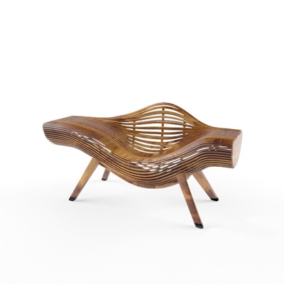 paramétrique becch chaise fauteuil canapé meubles banc 3d print model - Mito3D