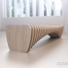 parametric bench art dxf table couch scenery pinterest cut chair design 3d 2d wood router cnc laser home office decor architecture sofa 3d print model - Mito3D