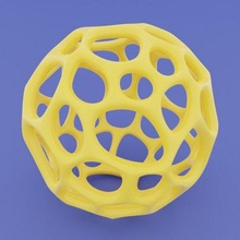parametric bone ball math_art 3d print model - Mito3D