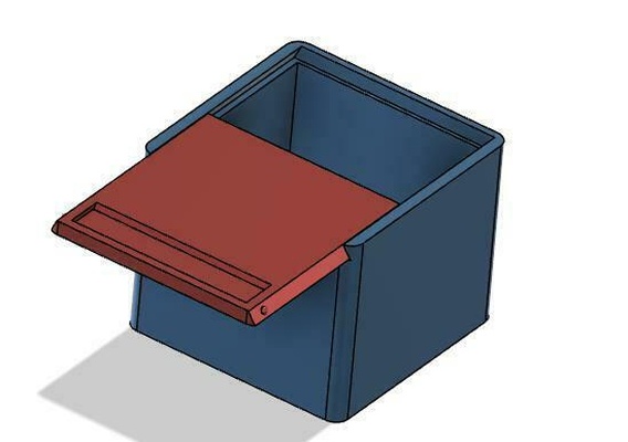 parametrico scatola carta fusione 360 conservazione organizzazione casa ufficio scrivania 3d print model - Mito3D