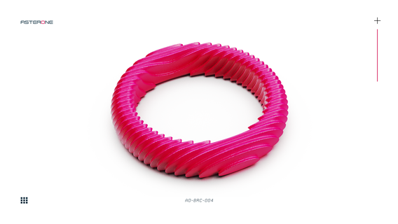 parametric bracelet a0-004 jewerly art ring sla dlp toy fashion metal 3d print product 3d print model - Mito3D