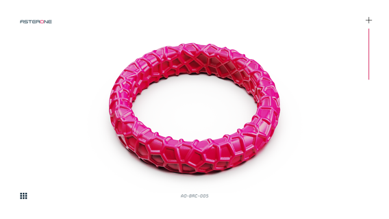 paramétrico pulseira a0 005 Voronoi joalheria arte anel sla dlp brinquedo moda metal 3d impressão 3d print model - Mito3D
