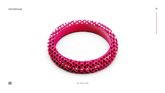 parametrico braccialetto a0 006 latice gioielleria arte squillare sla dlp giocattolo moda metallo 3d Stampa 3d print model - Mito3D