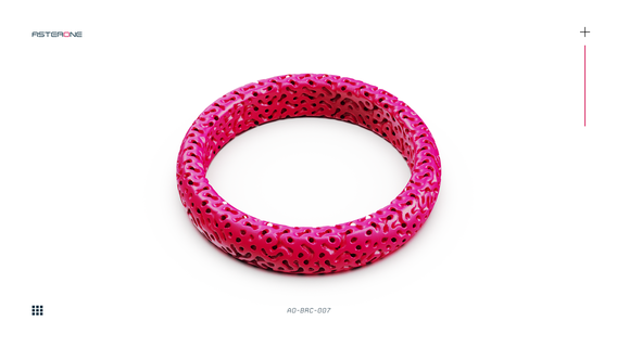 parametric bracelet a0-007 jewerly art ring sla dlp toy fashion metal 3d print gyroid 3d print model - Mito3D