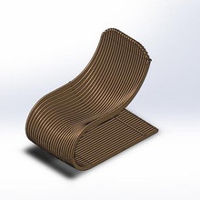 parametrik sandalye mimarlık lazer cnc yönlendirici ahşap 2d 3d tasarım kes sanat pinterest sahne tablo sahip TIFF 3d print model - Mito3D
