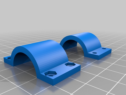 parametrico morsetto conchiglia connettore bloccaggio tubo parti ricambio riparazione Fai sostituzione 3d print model - Mito3D