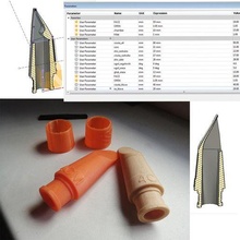 parametrik klarnet ağızlık 3d print model - Mito3D