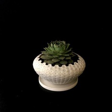 parametric design pot flowerpot planter decoration 3d print model - Mito3D