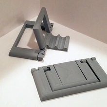 paramétrique pliage stand pour téléphone gadget mobile imprimer la place pip 3d print model - Mito3D