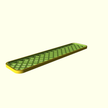 parametric footplate - diamond pattern grid stair tread walkway vehicles 3d print model - Mito3D