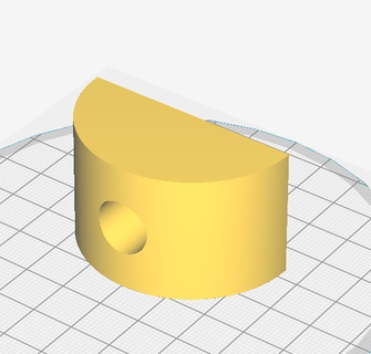 parametric half moon washer parts 3d print model - Mito3D
