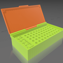 parametric nozzle case lid 3d printing customizable customizer storage 3d_printer_accessories 3d print model - Mito3D