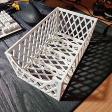 parametrisch organisieren Gittergewebe Box Gewürze Fall Mantel Veranstalter würzen Lager Behälter 3d print model - Mito3D