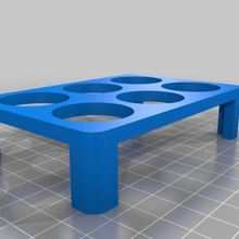 parametric paint pot tray - 2x3 customized toy_game_accessories 3d print model - Mito3D