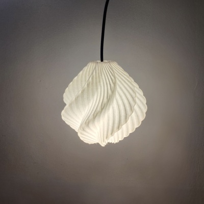parametrico pendente lampada casa arredamento design architettura estetico 3d print model - Mito3D