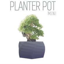 parametric plant pot 10cm super thin walls home 3d print model - Mito3D
