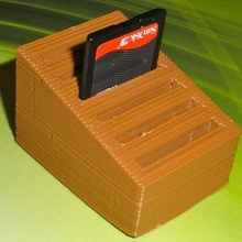 paramétrico titular do cartão sd vários personalizador 3d print model - Mito3D