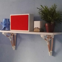 parametric shelf brackets home household 3d print model - Mito3D