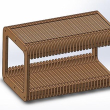 parametric table simple art relief dxf couch scenery pinterest cut chair design 3d 2d wood router cnc laser home office decor sofa architecture 3d print model - Mito3D