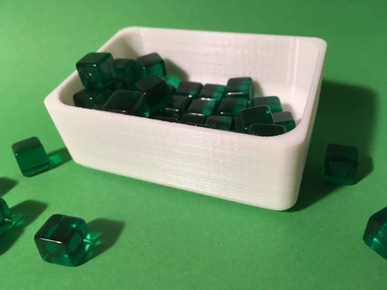 parametric token tray boardgame kingoftokyo openscad tokens toy game accessories 3d print model - Mito3D
